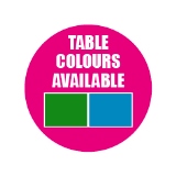 Green or Blue Tables Available