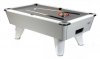 White Winner Pool Table with Grey Cloth 