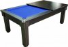 Florence Dining Table in Black with Blue Cloth