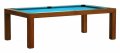 Dynamic Mozart Mahogany Pool Dining Table with Tournament Blue Cloth