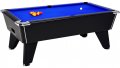 Omega Pro Pool Table - Black Cabinet with Blue Wool Cloth 