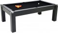 Avant Garde Pool Dining Table - Black Cabinet Finish with Black Cloth
