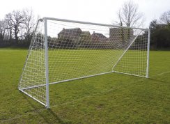 Steel Football Goal Nets - 9v9 Freestanding Goal Package - 16ft x 7ft FOLDING