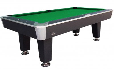 Buffalo Outrage III - 7ft Black American table - Fitted with standard Green cloth