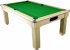 Florence Light Oak Dining Table with Green Cloth