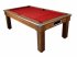 Florence Dark Walnut Dining Table with Red Cloth