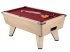 Oak Winner Pool Table with Red Cloth 