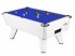 White Winner Pool Table with Blue Cloth 