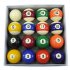 Spots and Stripe UK Pool Balls - 2 Inch Size