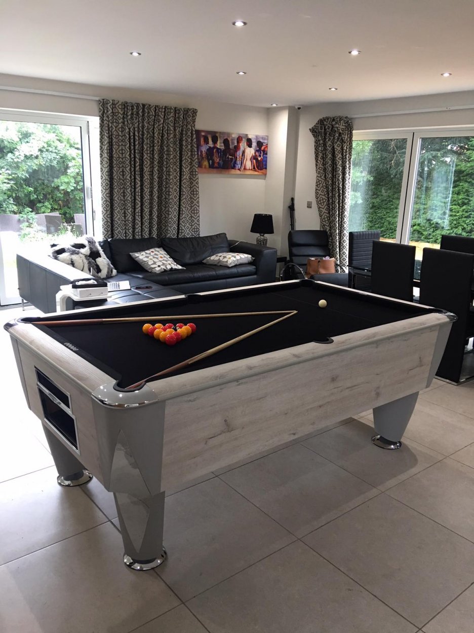 SAM Atlantic Polar Oak Pool Table