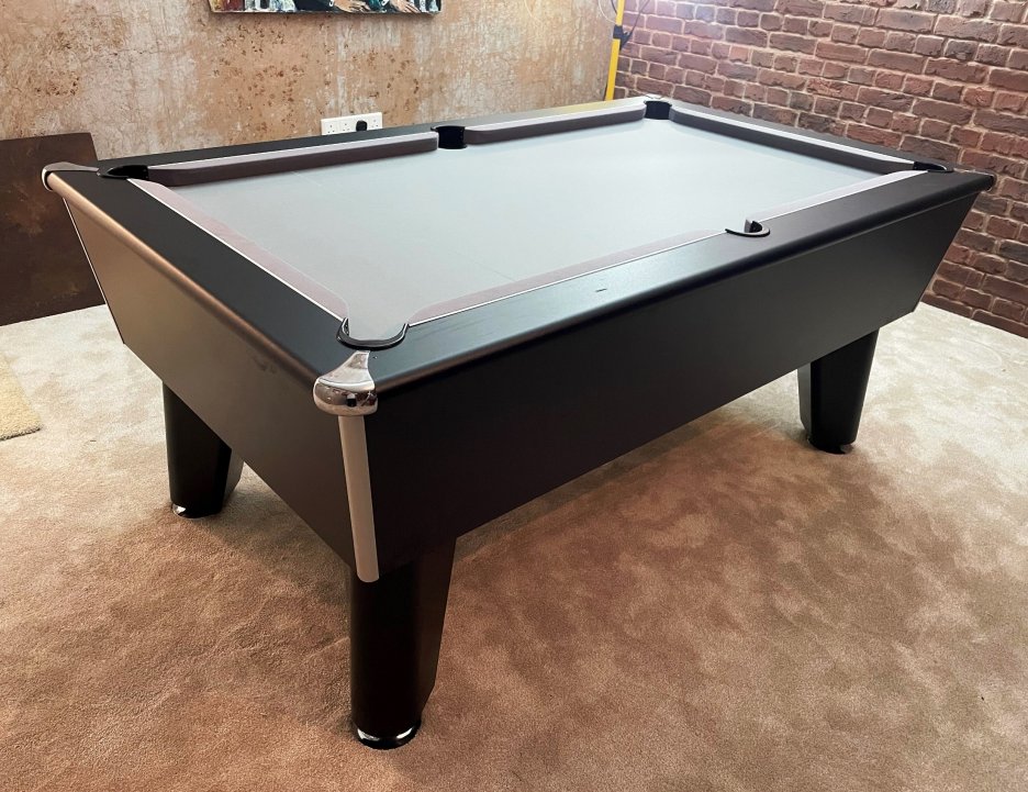 6ft Classic Pool Table - Silver Smart Wool Cloth