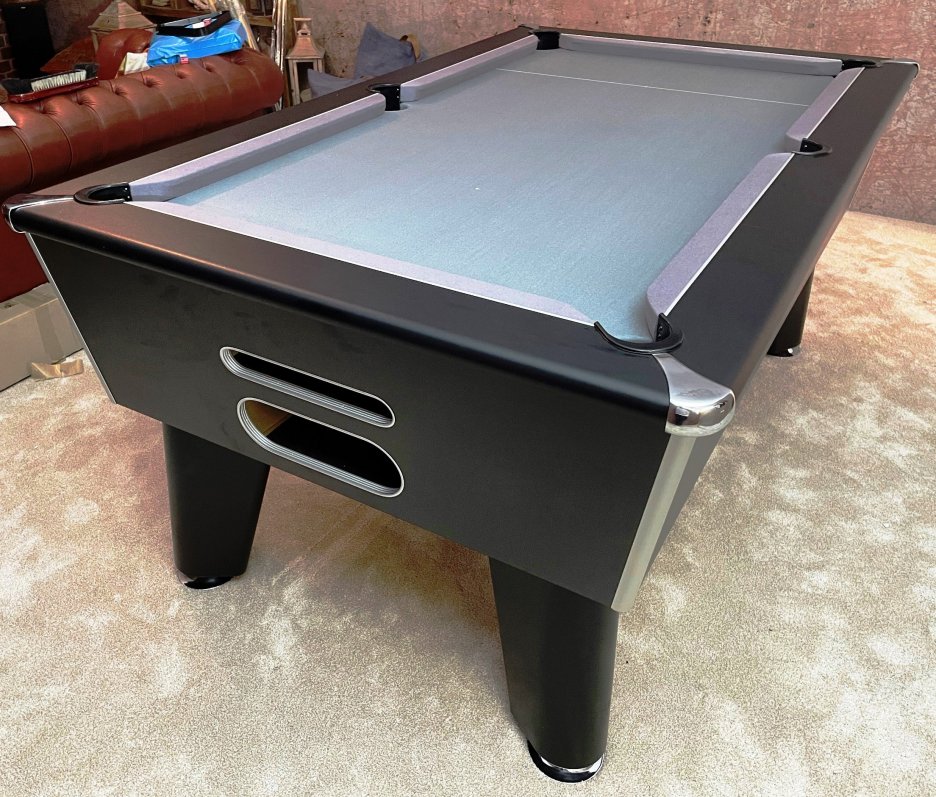 6ft Classic Pool Table - Silver Smart Wool Cloth