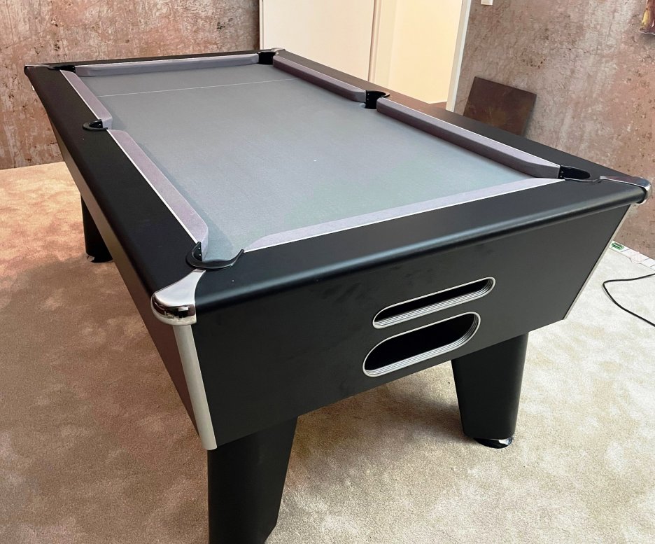 6ft Classic Pool Table - Silver Smart Wool Cloth