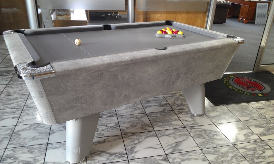 Italian Grey Slate Bed Supreme Winner Pool Table