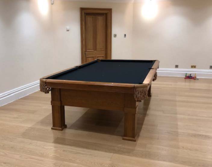 9ft Dark Oak Dynamic Bern Pool Table