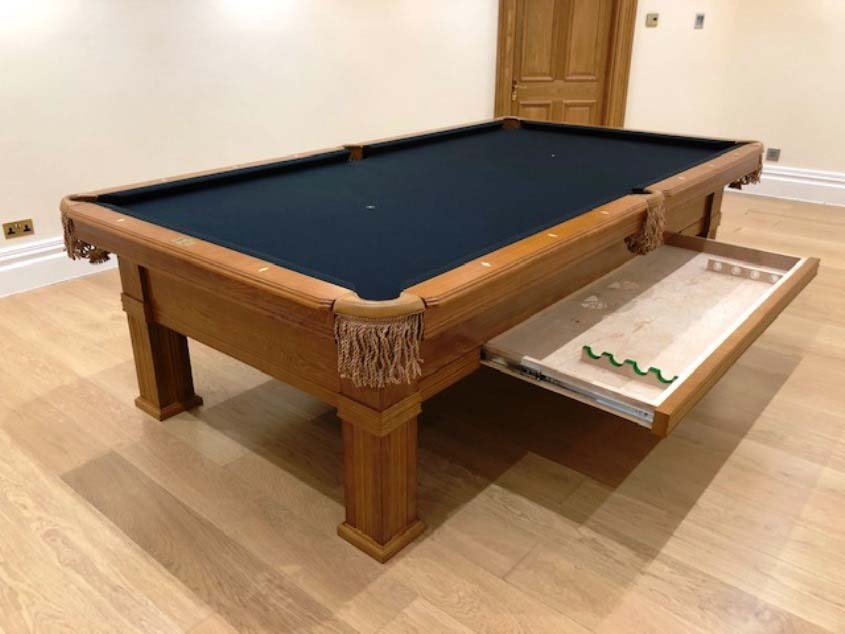 9ft Dark Oak Dynamic Bern Pool Table