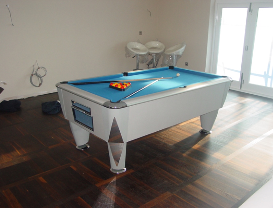 SAM Atlantic Silver Pool Table