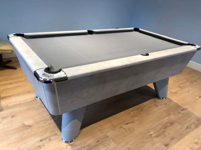 Supreme Winner Stone Grey Table with Grey Wool Cloth