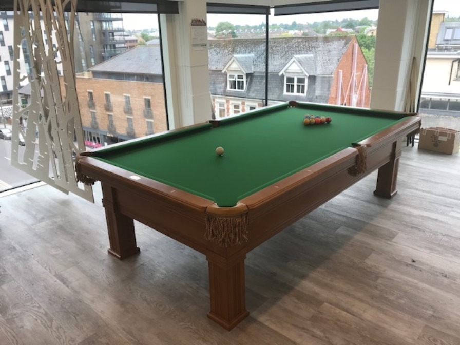 9ft Dark Oak Dynamic Bern Pool Table