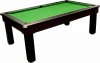 Tuscany Pool Dining Table in Black with Green Cloth
