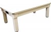 Tuscany Pool Dining Table in White with Full Tops