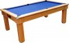 Tuscany Pool Dining Table in Walnut with Blue Cloth