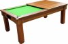  Tuscany Pool Dining Table in Dark walnut with Half Tops
