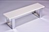 Pool Table Bench - White