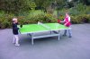 Butterfly S2000 Polymer Concrete/Steel Table Tennis Table - Action Photo
