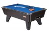 Black Winner Pool Table with Blue Wool Cloth 