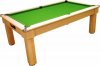 Tuscany Pool Dining Table in Light Oak with Green Cloth