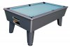 Optima Classic Slate Bed Pool Table - Midnight Grey Cabinet with Powder Blue Smart Cloth
