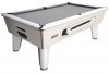 Optima Classic Coin Operated Pool Table - White Cabinet Finish