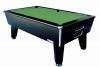 Optima Classic Slate Bed Pool Table - Black Cabinet with Green Cloth