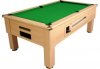 Optima Prime Pool Table - Light Oak Cabinet with Green Cloth