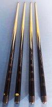 4 x 36 Inch Pool Cues - 1 Piece