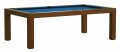 Dynamic Mozart Mahogany Pool Dining Table with Royal Blue Cloth