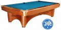 Dynamic III Pool Table - Brown with Simonis Electric Blue Cloth