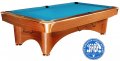 Dynamic III Pool Table - Brown with Simonis Powder Blue Cloth