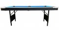 HomeGames 6ft Folding Leg Pool Table - side View