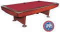 Dynamic II Pool Table - Brown Table with Simonis Red Cloth