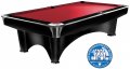 Dynamic III Pool Table - Black with Simonis Red Cloth
