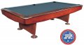 Dynamic II Pool Table - Brown Table with Simonis Powder Blue Cloth