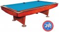 Dynamic II Pool Table - Brown Table with Simonis Tournament Blue Cloth