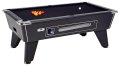Omega Coin Operated Pool Table - Black Cabinet with Black Cloth 