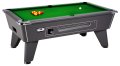 Omega Coin Operated Pool Table - Onyx Grey Cabinet with Green Cloth 