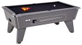 Omega Coin Operated Pool Table - Onyx Grey Cabinet with Black Cloth 