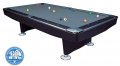Dynamic II Pool Table - Black Gloss Table with Simonis Powder Blue Cloth