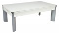 DPT Fusion White Pool Dining Table with Wooden Tops