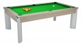 DPT Fusion Grey Oak Pool Dining Table with Green Cloth 